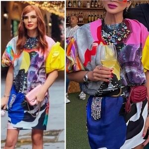 ZARA LIMITED EDITION  Atleir Embellished Colorful DRESS